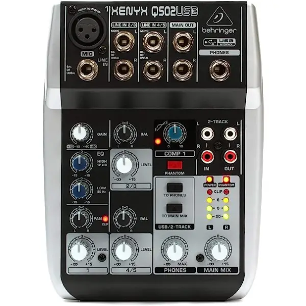 Behringer Xenyx Q502USB Mixer - Image 1