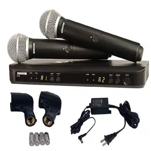 Shure BLX288/PG58 Dual Vocal Wireless System - Image 2