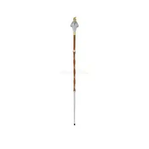 Drum Major Mace (Flat Head, Gold Lion & Crown Top, 60") - Image 1