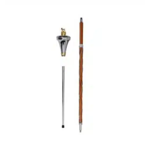 Drum Major Mace (Flat Head, Gold Lion & Crown Top, 60") - Image 3