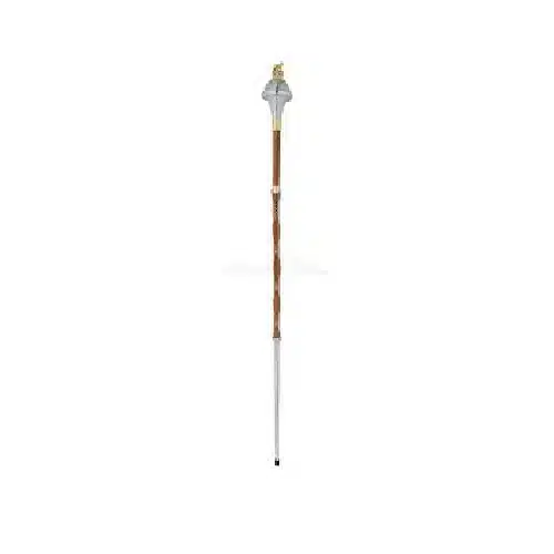 Drum Major Mace (Flat Head, Gold Lion & Crown Top, 60") - Image 4