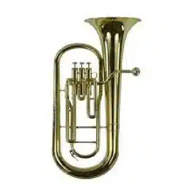 Bb Baritone Horn with Stainless Steel Pistons BARITONE Lacquered yellow brass Silver-plated, included main view audio equipment Kenya