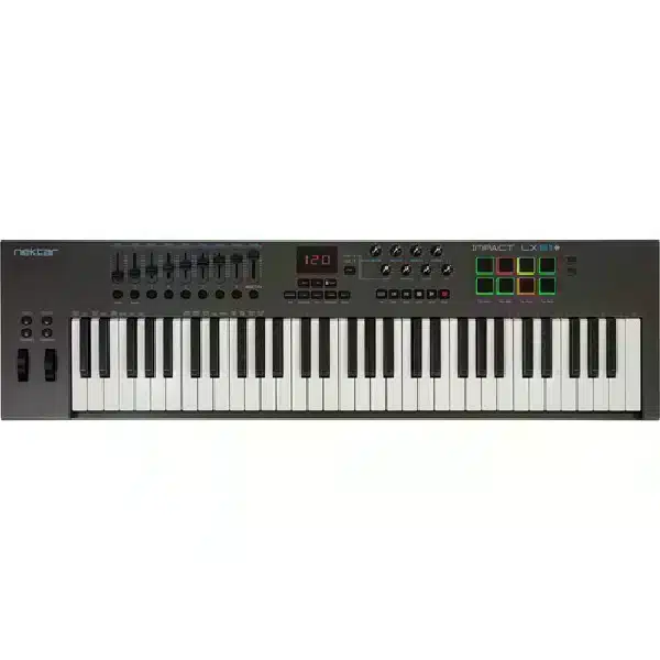 Nektar Impact LX61+ 61-Key USB MIDI Controller Keyboard NEKTAR 61 full-size, velocity-sensitive, synth-action 9 lbs (approx. 4.1 kg) main view audio equipment Kenya