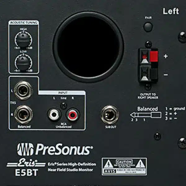 PreSonus Eris E5 BT Active Media Reference Monitors (Pair) - Image 4