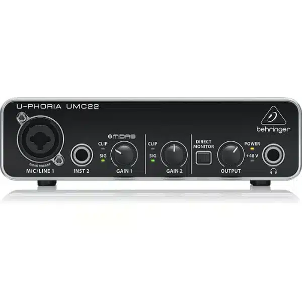 Behringer U-Phoria UMC22 USB Audio Interface - Image 1
