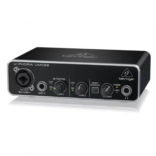 Behringer U-Phoria UMC22 USB Audio Interface - Image 3