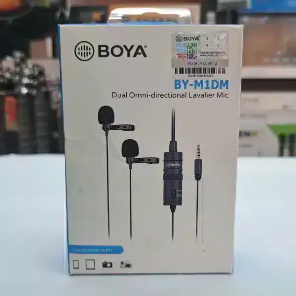 BOYA BY-M1DM Dual Omnidirectional Lavalier Microphone - Image 1