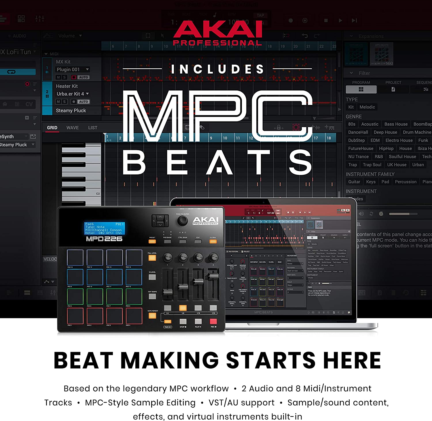 Akai Professional MPD226 USB/MIDI Pad Controller - Image 3