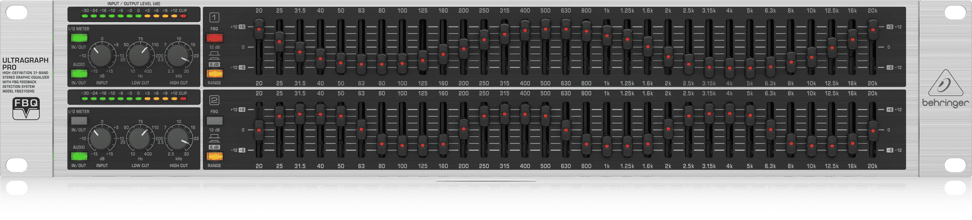 Behringer FBQ3102HD Ultragraph Pro 31-Band Stereo Graphic Equalizer - Image 1
