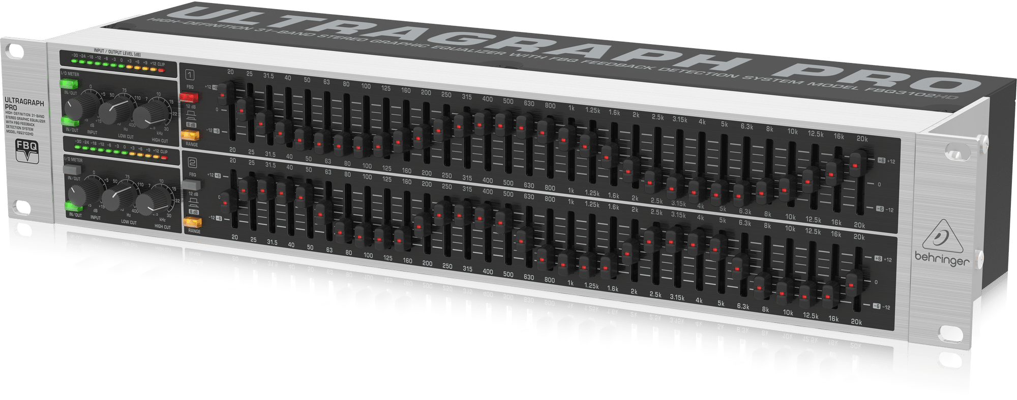 Behringer FBQ3102HD Ultragraph Pro 31-Band Stereo Graphic Equalizer - Image 3