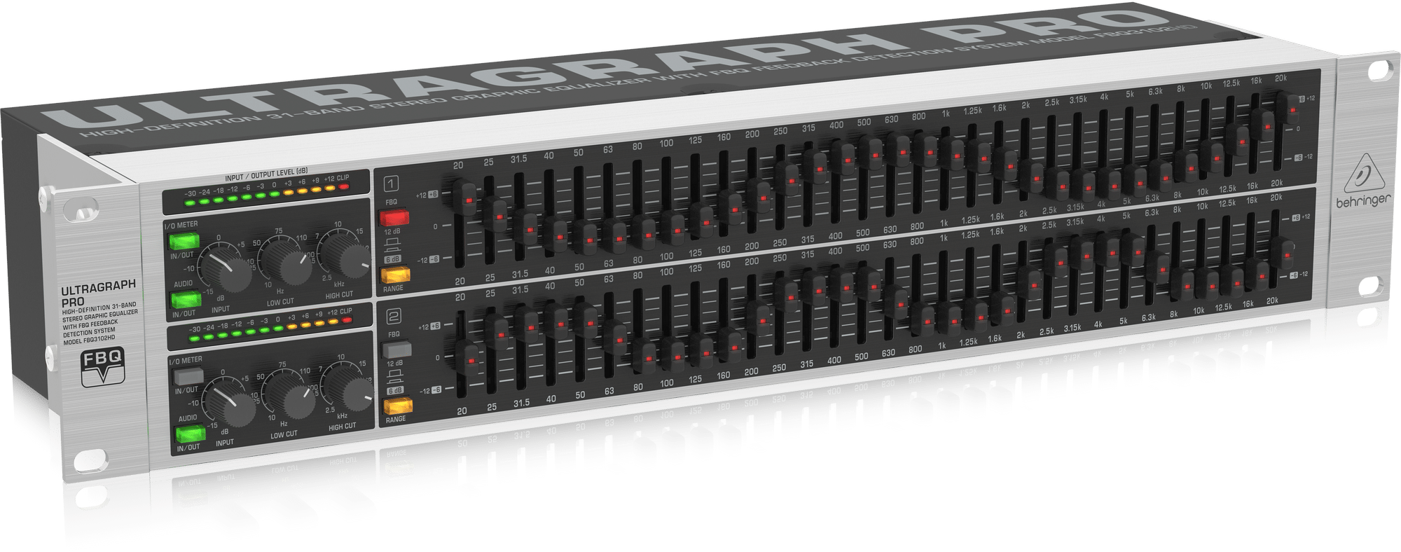 Behringer FBQ3102HD Ultragraph Pro 31-Band Stereo Graphic Equalizer - Image 4