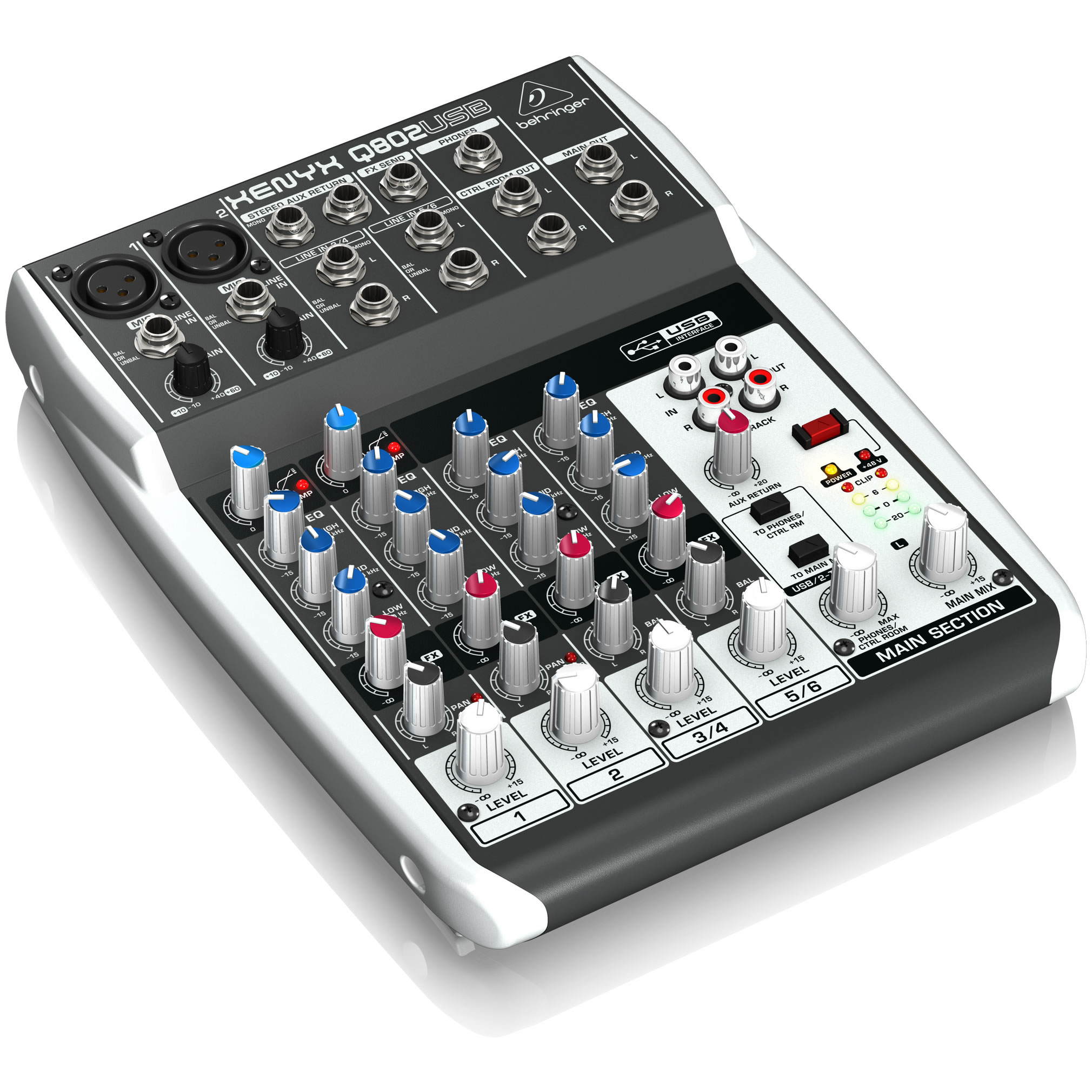 Behringer XENYX Q802USB Analog Mixer - Image 4