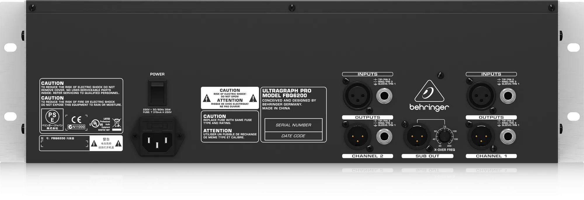 Behringer ULTRAGRAPH PRO FBQ6200 Equalizer - Image 4