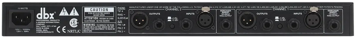 dbx 266XL Dual Compressor/Gate - Image 1
