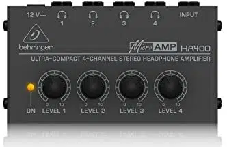 Behringer HA400 4-Channel Stereo Headphone Amplifier - Image 2