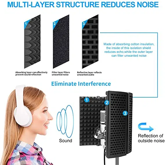 Microphone Isolation Shield Large - Image 2