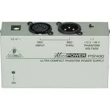 Behringer MICROPOWER PS400 Ultra-Compact Phantom Power Supply - Image 1