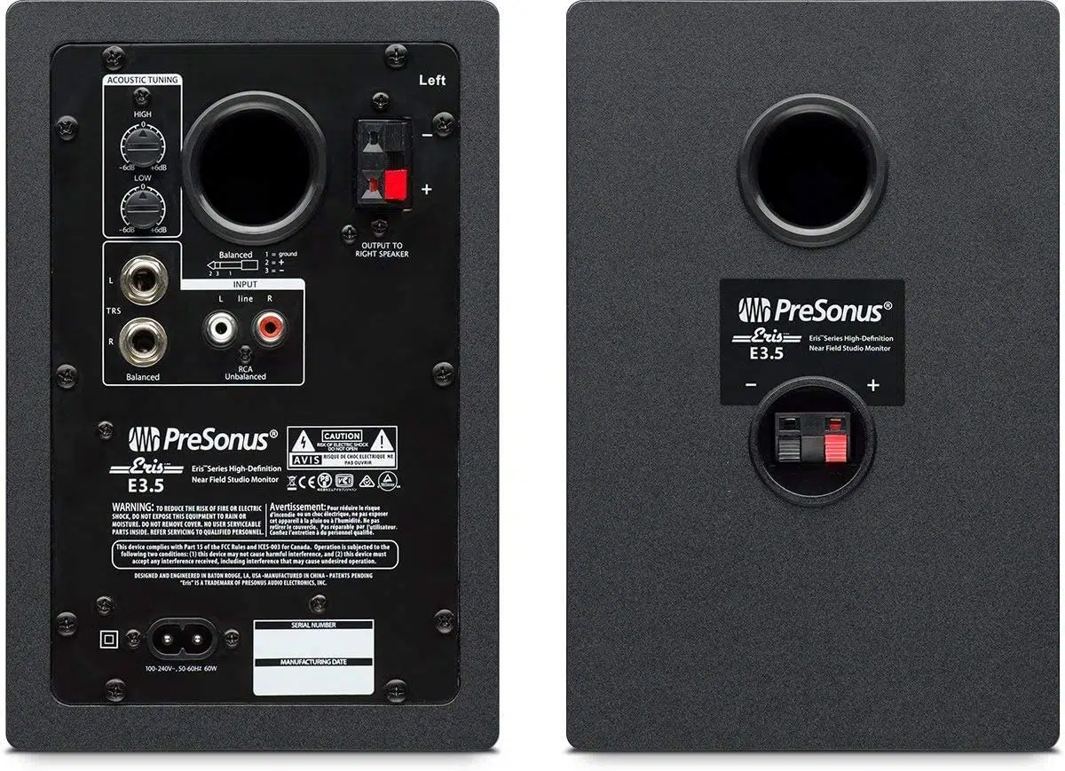 PreSonus Eris E3.5 Active Media Reference Monitors (Pair) - Image 3