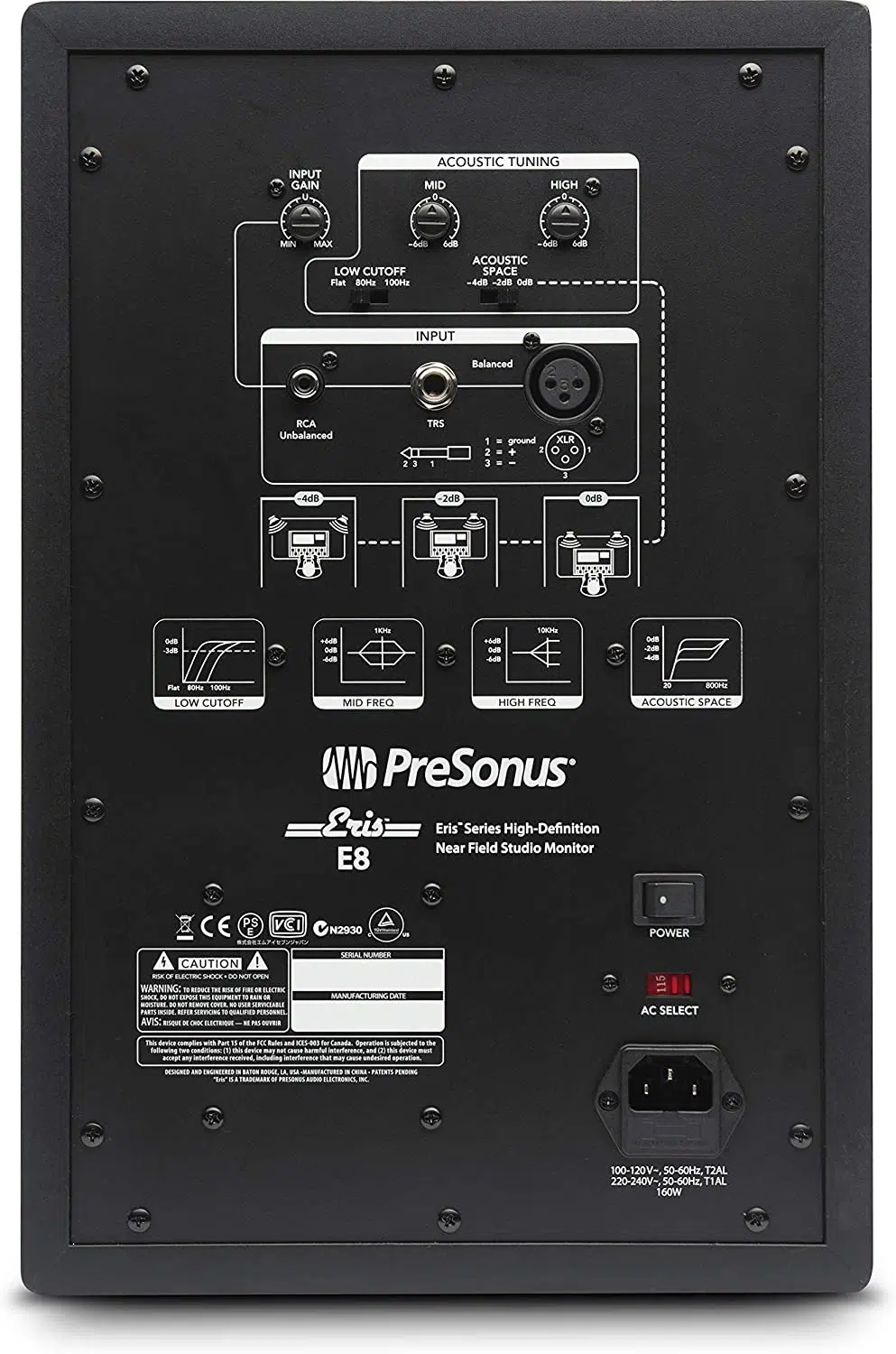 PreSonus Eris E8 Two-Way Active Studio Monitor - Image 5