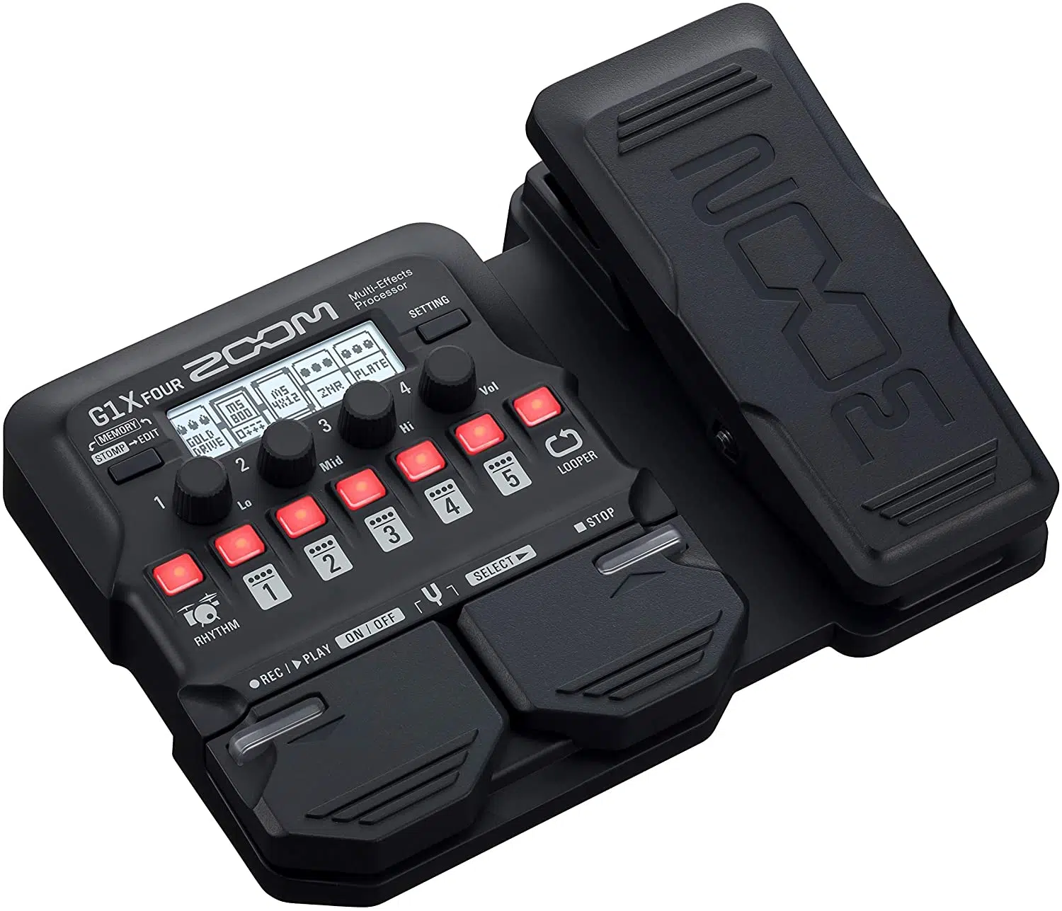Zoom G1X Four Guitar Multi-Effects Processor with Expression Pedal - Image 4