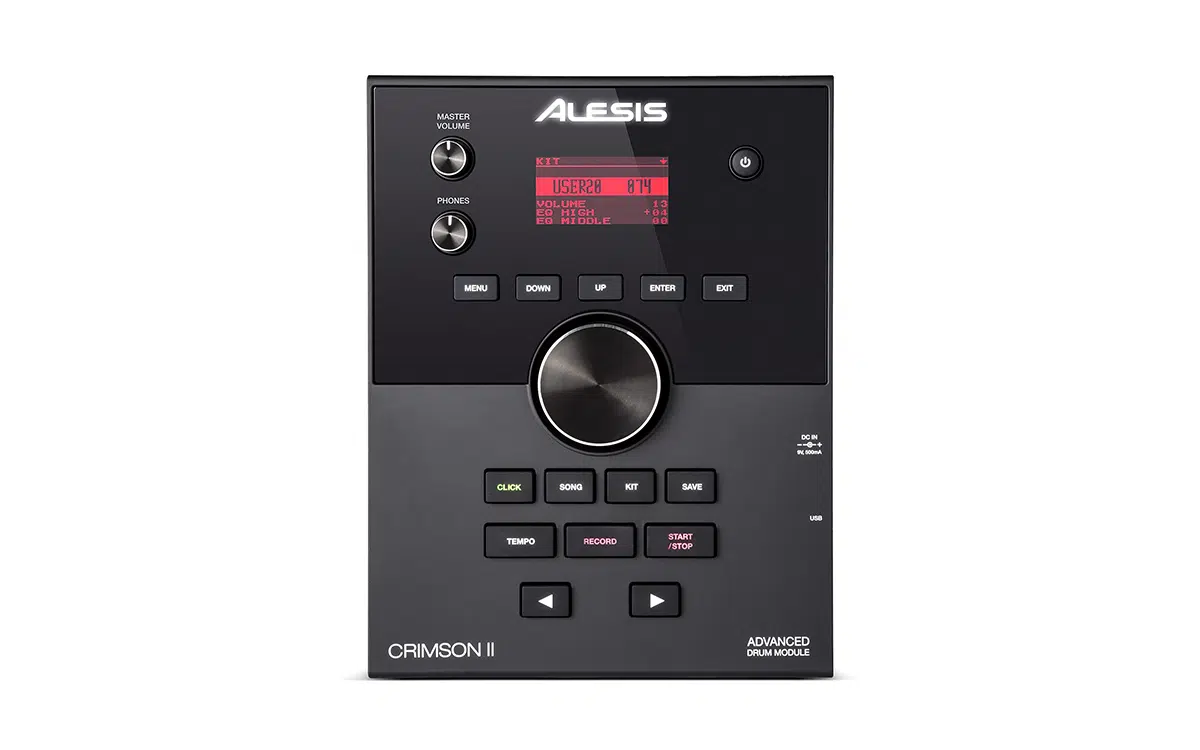 Alesis Crimson II Nine-Piece Electronic Drum Kit with Mesh Heads - Image 4
