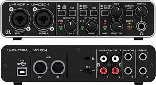 Behringer U-PHORIA UMC204HD Audiophile 2x4 24-Bit/192 kHz USB Audio/MIDI Interface with MIDAS Mic Preamplifiers - Image 3