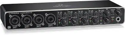 Behringer U-PHORIA UMC404HD Audiophile 4x4 24-Bit/192 kHz USB Audio/MIDI Interface with MIDAS Mic Preamplifiers - Image 5
