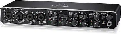 Behringer U-PHORIA UMC404HD Audiophile 4x4 24-Bit/192 kHz USB Audio/MIDI Interface with MIDAS Mic Preamplifiers - Image 6