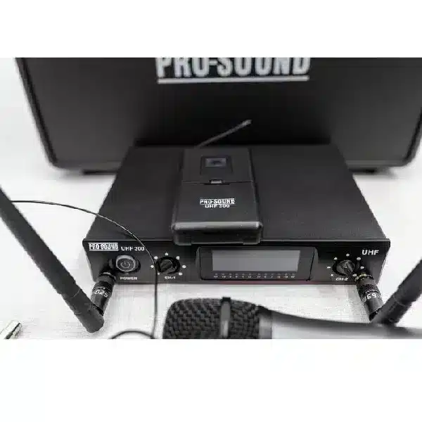 Pro-Sound UHF 300 Quad Wireless Microphone System PRO SOUND main view audio equipment Kenya