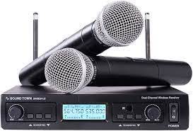 Pro-Sound WM-5537 Dual Handheld Wireless Microphone System PRO SOUND Approx. 0.82 kg (1.80 lb) Dual handheld wireless main view audio equipment Kenya