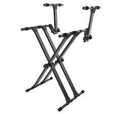 Double-Tier X-Style Double Keyboard Stand - Image 1