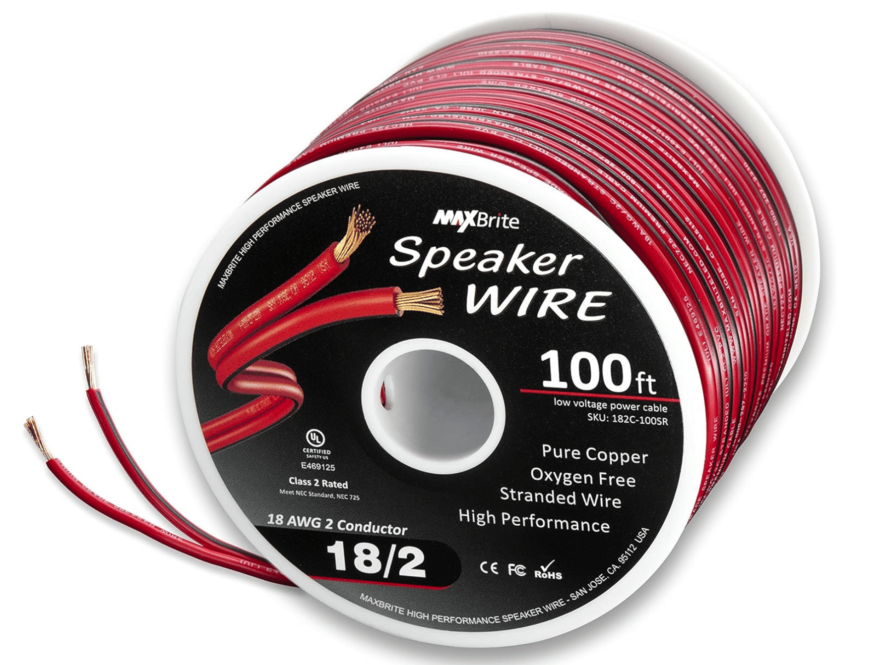 Oxygen-Free Copper Speaker Cable Spool 100 - Image 1