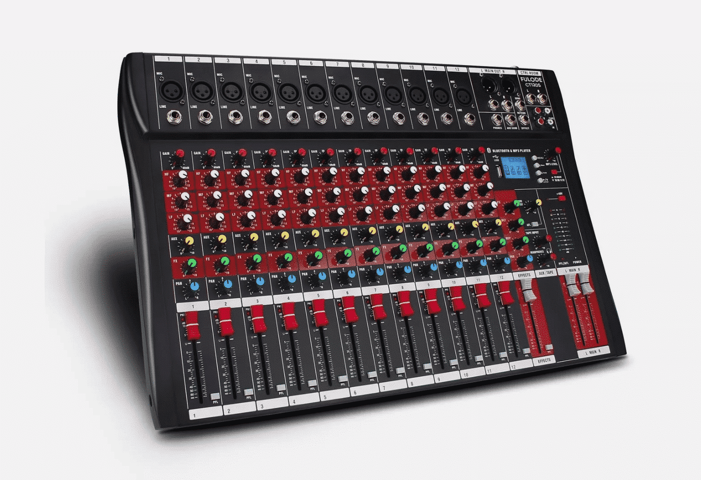 CT-120S 12-Channel Analog Mixer with Bluetooth and USB - Image 1
