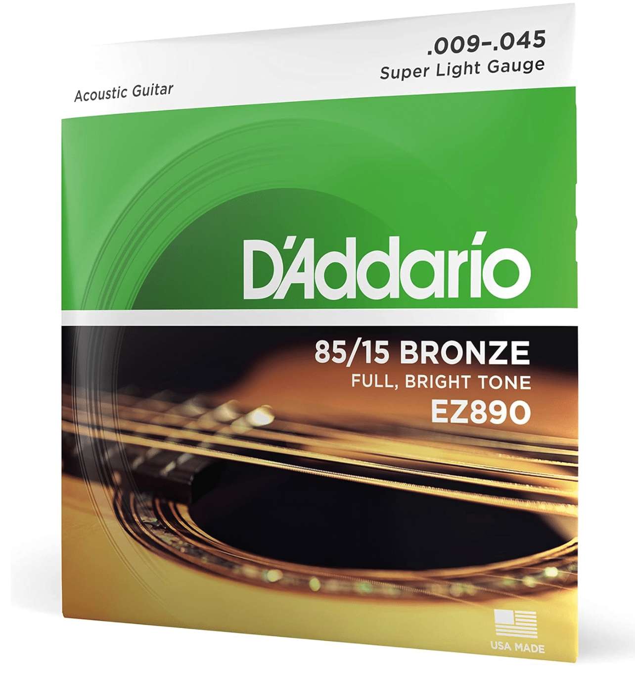 D'Addario EZ900 85/15 Bronze Extra Light Acoustic Guitar Strings (10-50) - Image 1