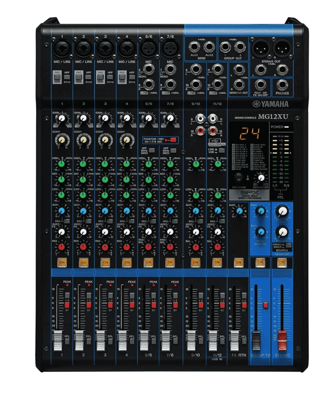 Yamaha MG12XU 12-Input Analog Mixer with Effects and USB - Image 1