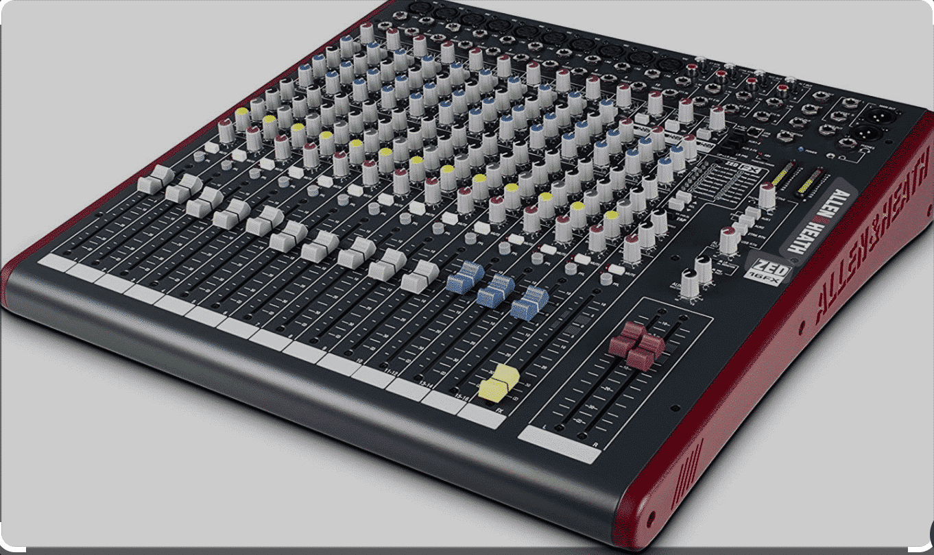 Allen & Heath ZED-16FX USB Mixer with Effects ALLEN & HEATH main view audio equipment Kenya