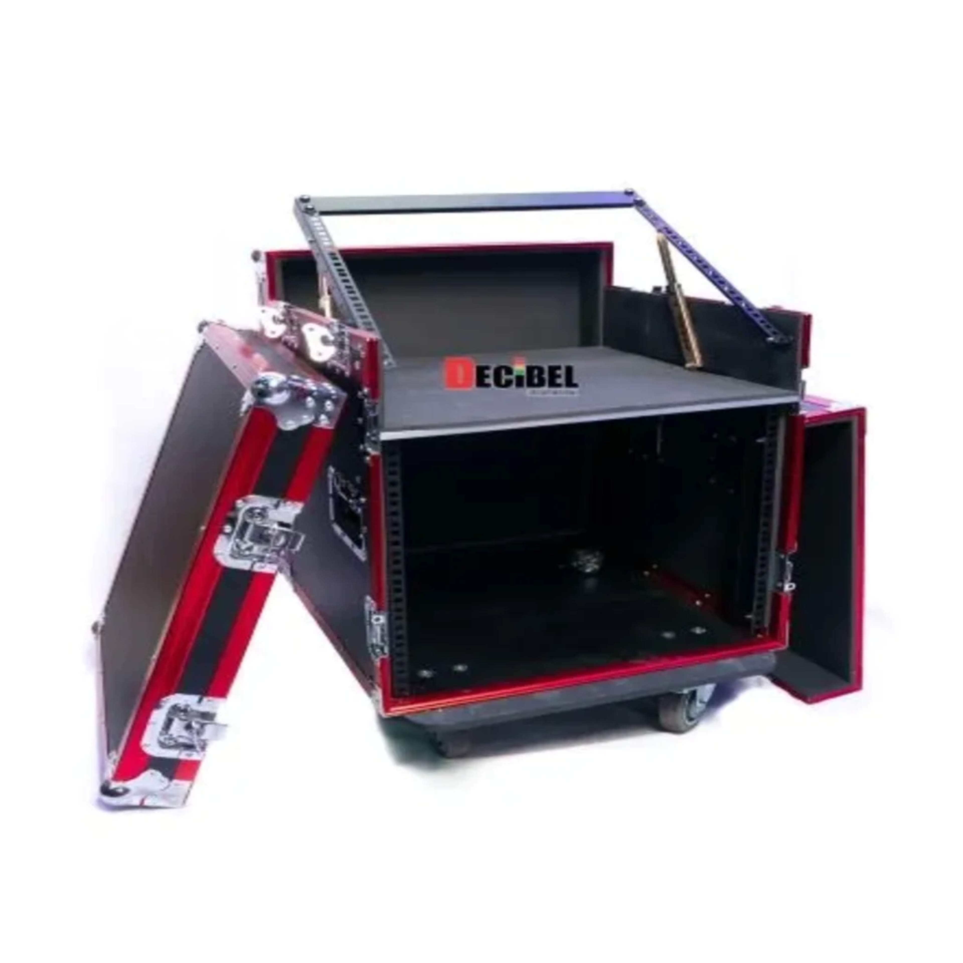 9U Rack Case with Slanted Mixer Top and Wheels ELECTRO-VOICE 9mm Laminated Plywood with Aluminum Framing main view audio equipment Kenya
