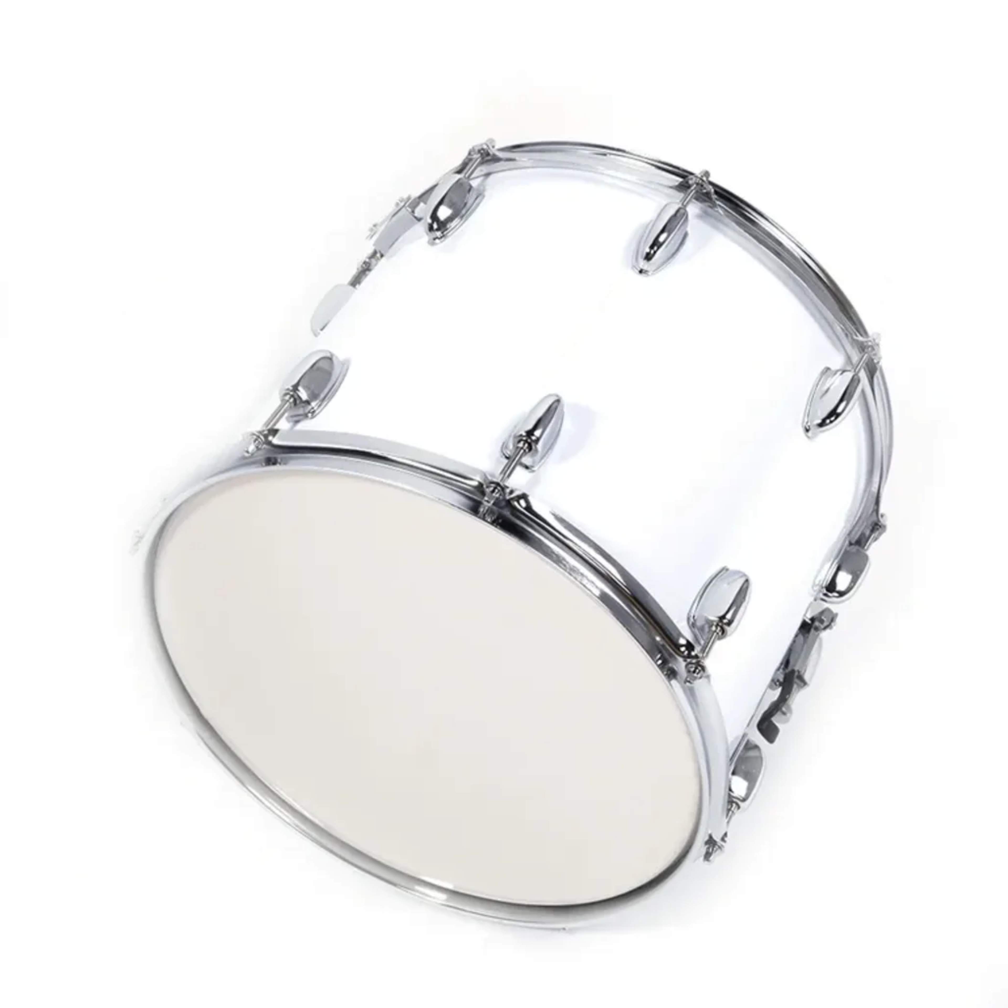 Marching Bass Drum White 16” VOICE OF HEAVEN 16-Inch Diameter x 10-Inch Depth Chrome-Plated Steel Rims main view audio equipment Kenya