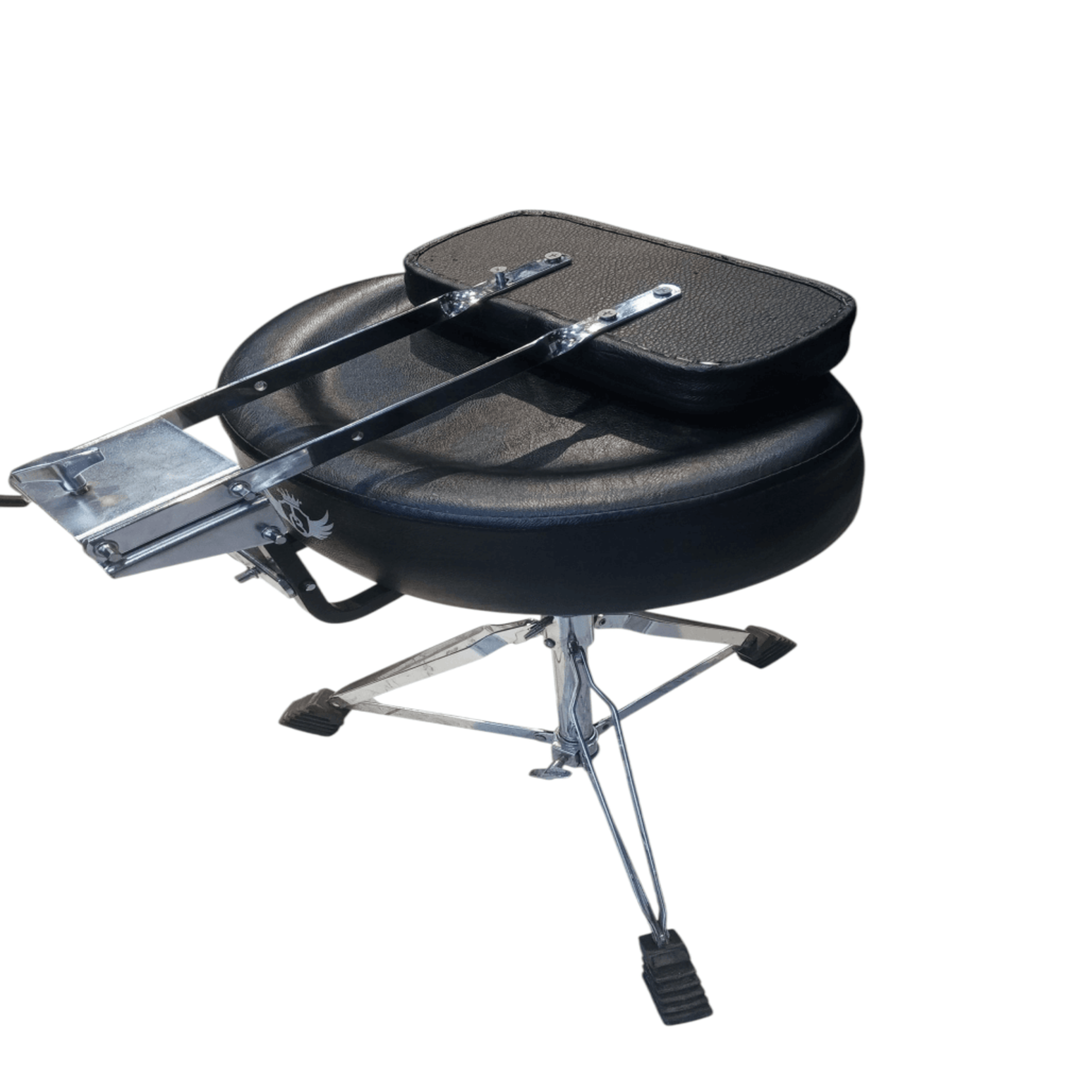 Eclipse Professional Hydraulic Drum Throne with Padded Backrest ECLIPSE SOUNDS Breathable Premium Synthetic Leather (PU) Ergonomic Motorcycle/Saddle Style Contoured Seat main view audio equipment Kenya
