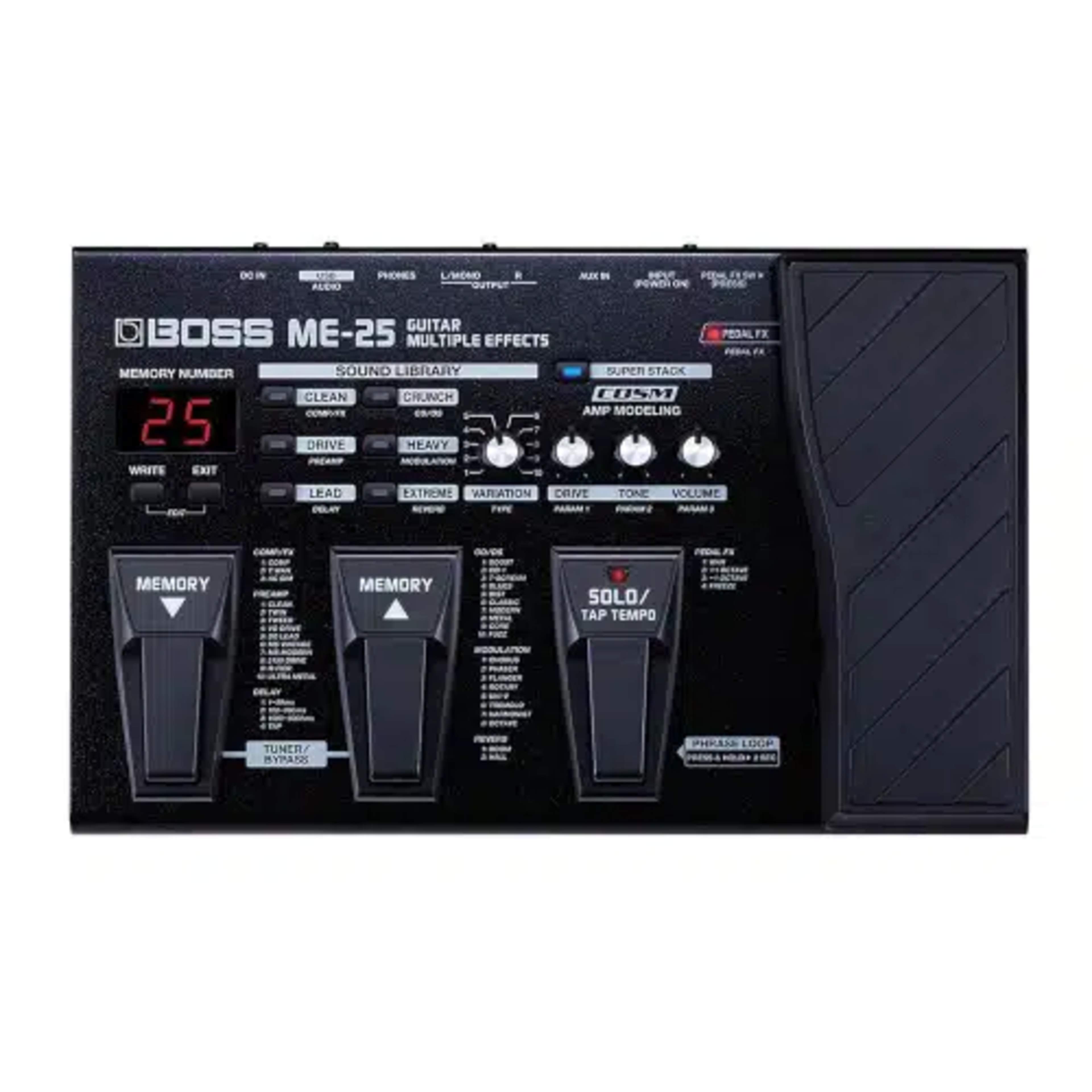 Boss ME - 25 Guitar Pedal BOSS 60 types Compact Multi-Effects Processor main view audio equipment Kenya