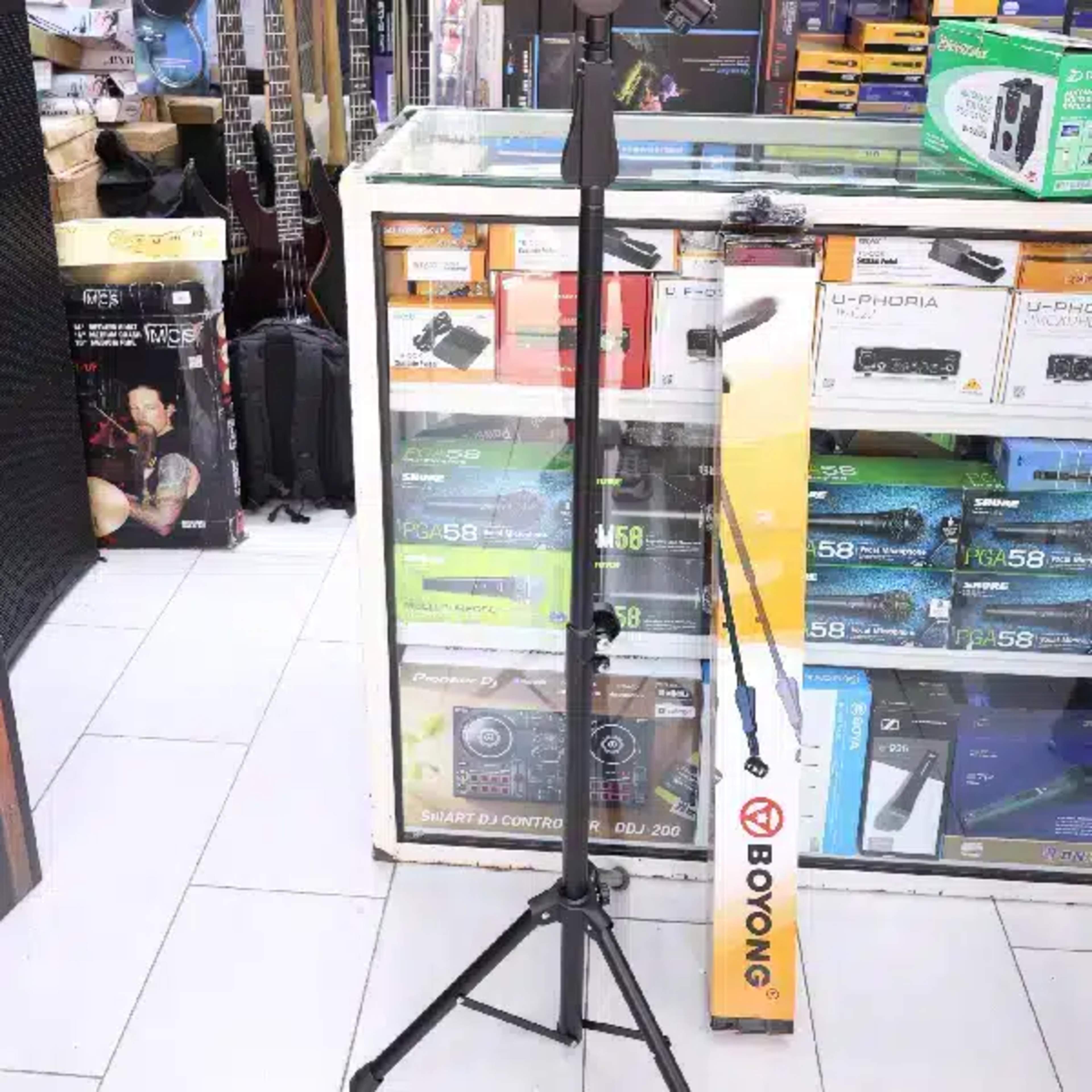 BOYONG BY - 789 Mic Stand BOYONG High-grade Steel Professional black powder coat main view audio equipment Kenya
