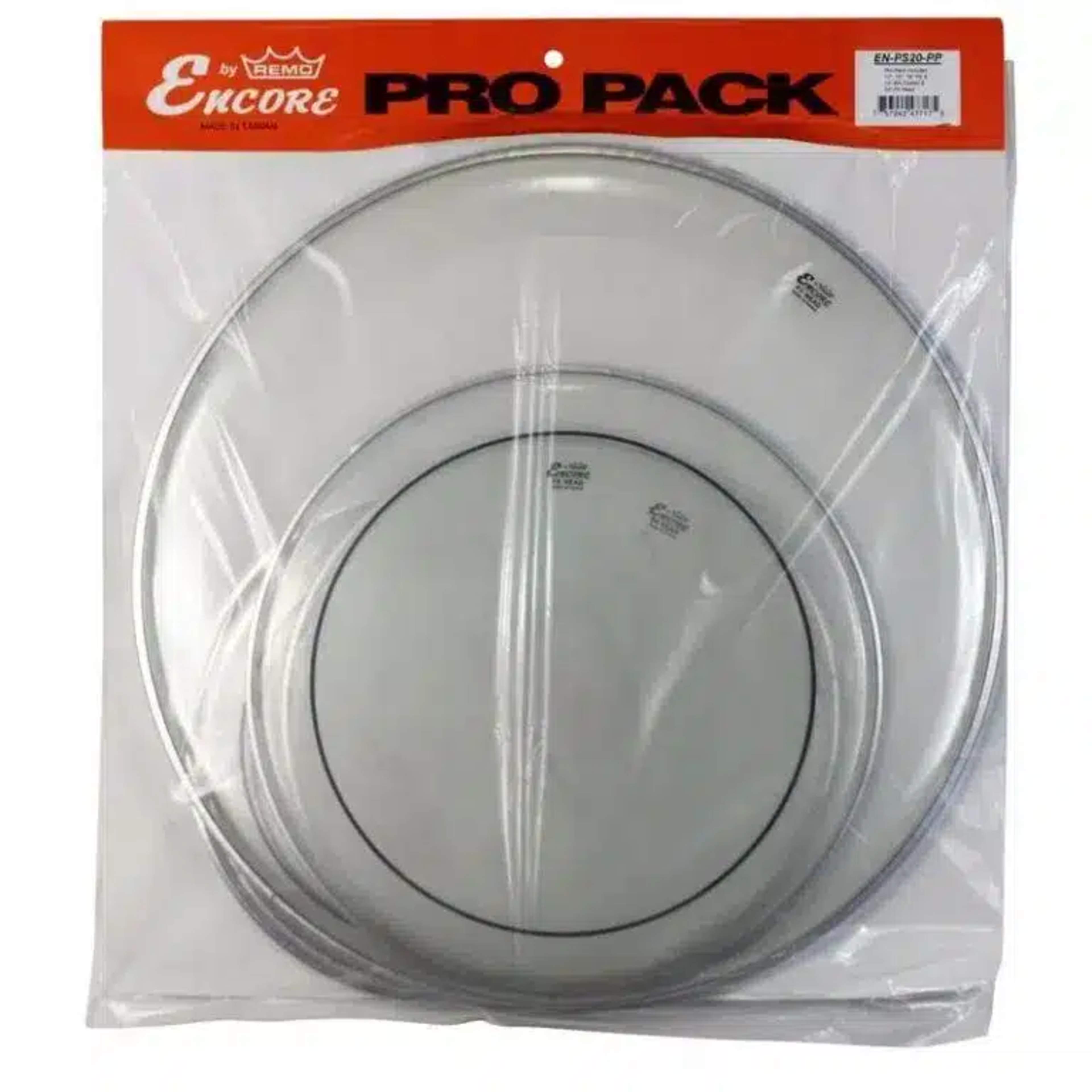 Drum Head ENCORE By REMO EN - PS20 - PP Pro Pack REMO 12", 13", 16" Pinstripe Clear heads Complete Drum Head Pro Pack main view audio equipment Kenya