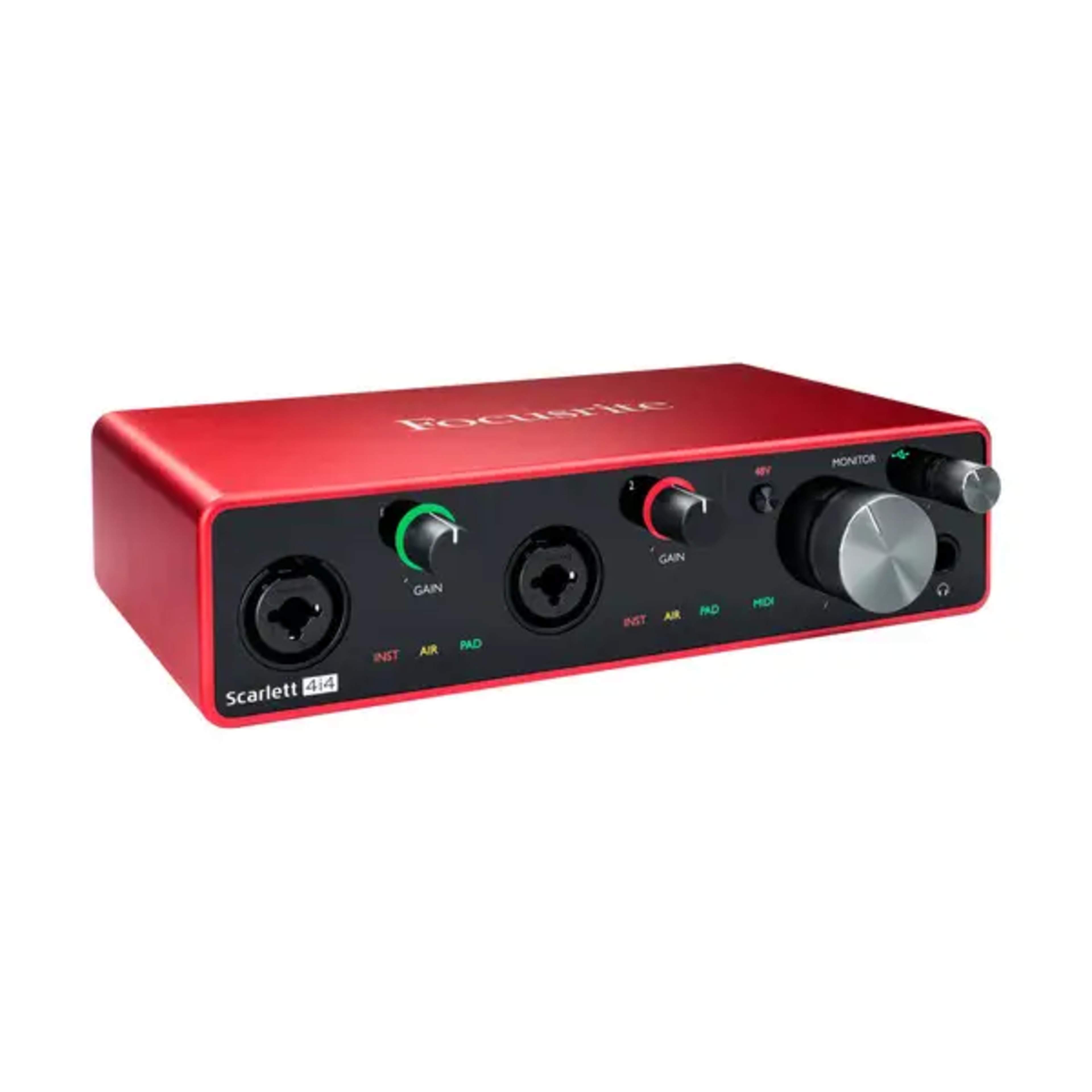 Focusrite Scarlett 4i4 Soundcard 4th Gen FOCUSRITE USB-C Audio Interface (4th Gen) main view audio equipment Kenya