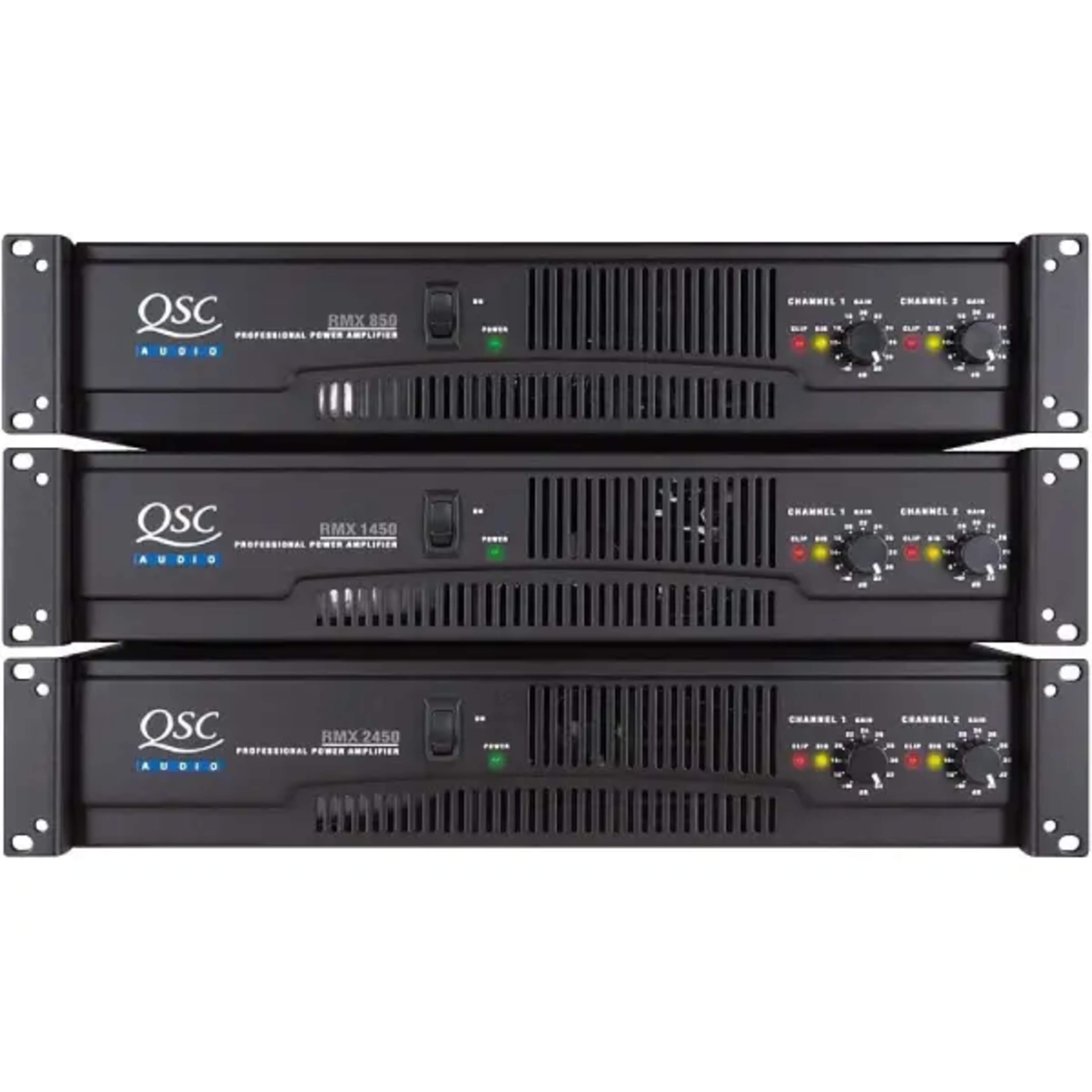 QSC RMX 850 Professional Power Amplifier QSC Professional Power Amplifier main view audio equipment Kenya