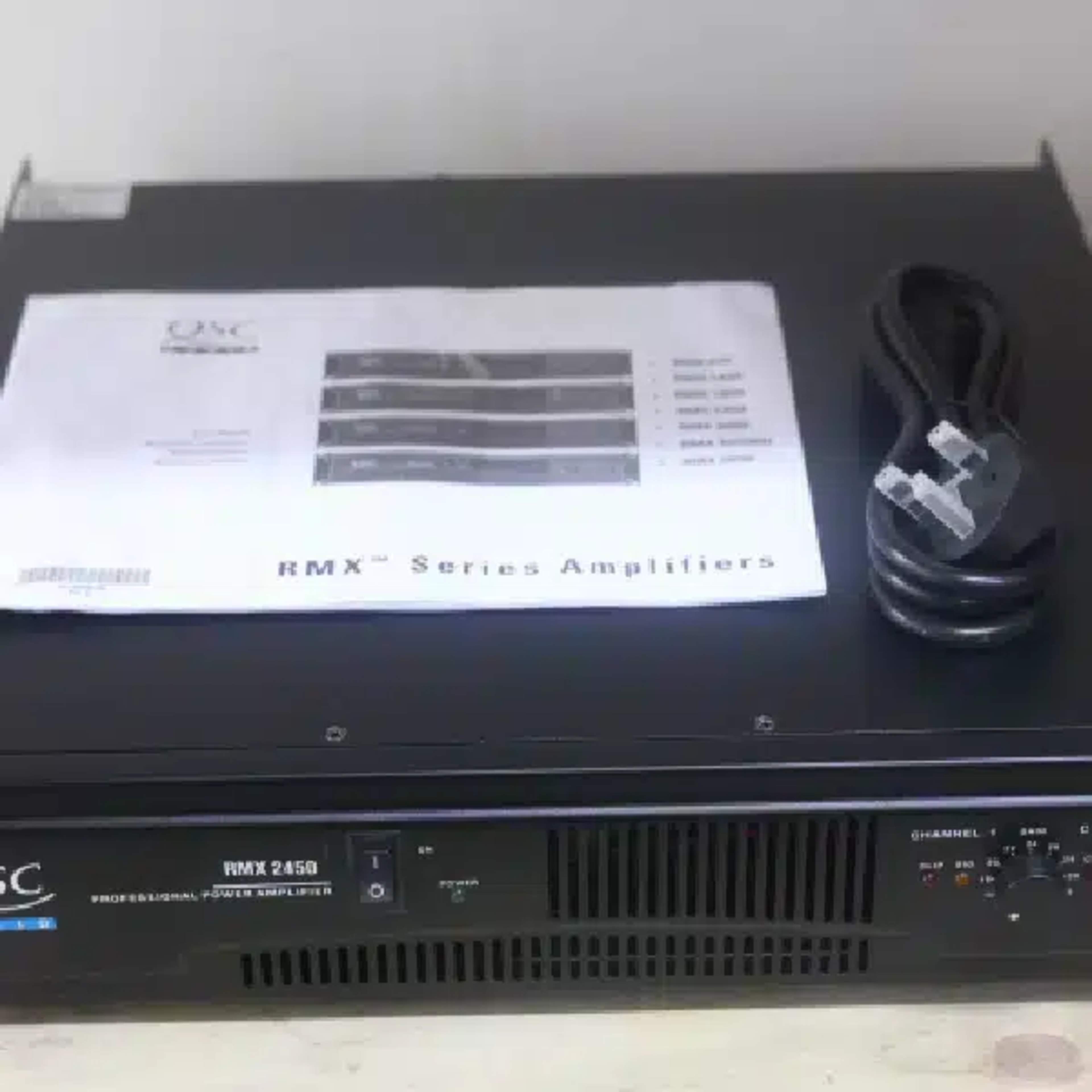QSC RMX 2450 Professional Power Amplifier QSC High-Performance Power Amplifier main view audio equipment Kenya