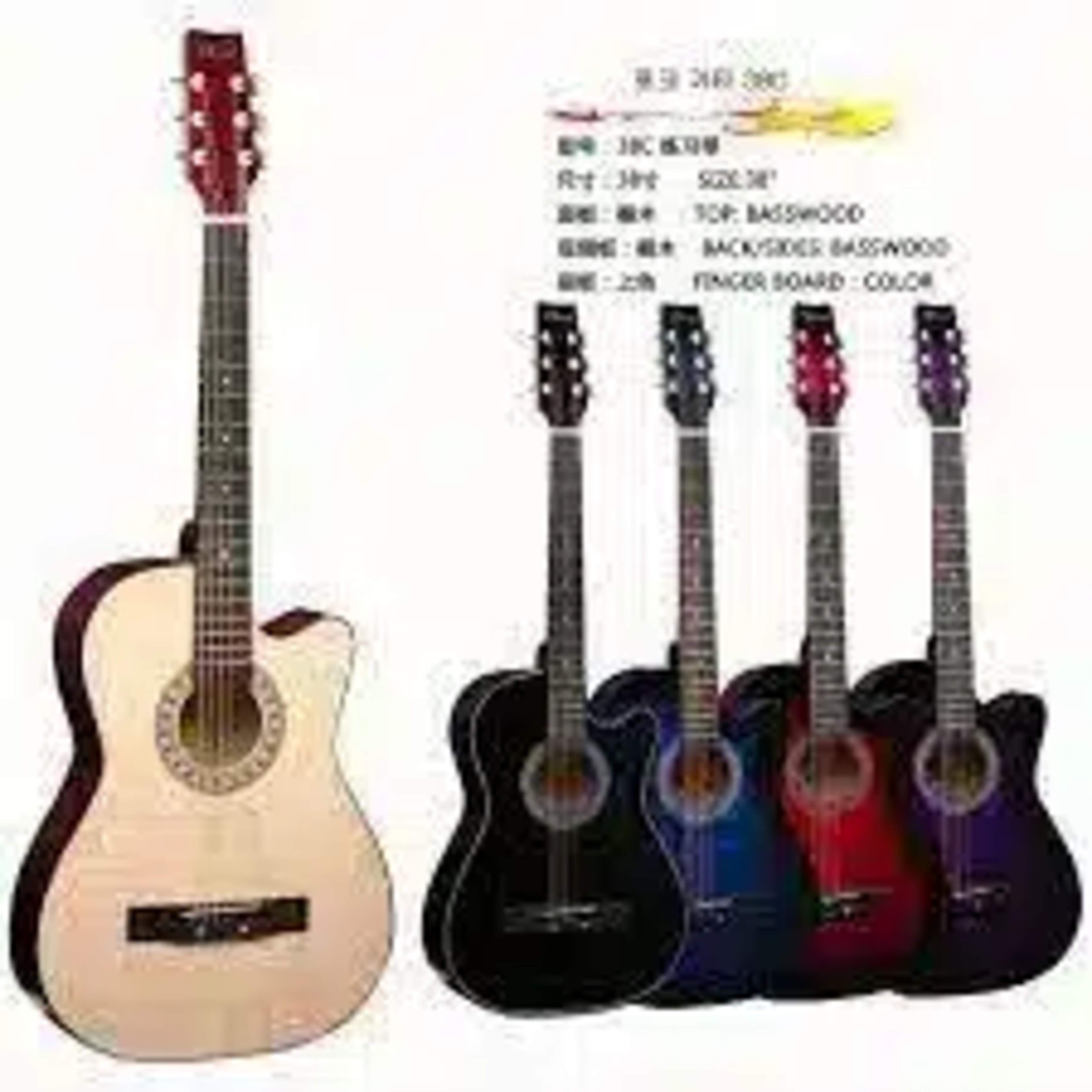 Generic Pro 38″ Professional Acoustic Guitar GENERIC PRO 38 Inch Acoustic Guitar main view audio equipment Kenya
