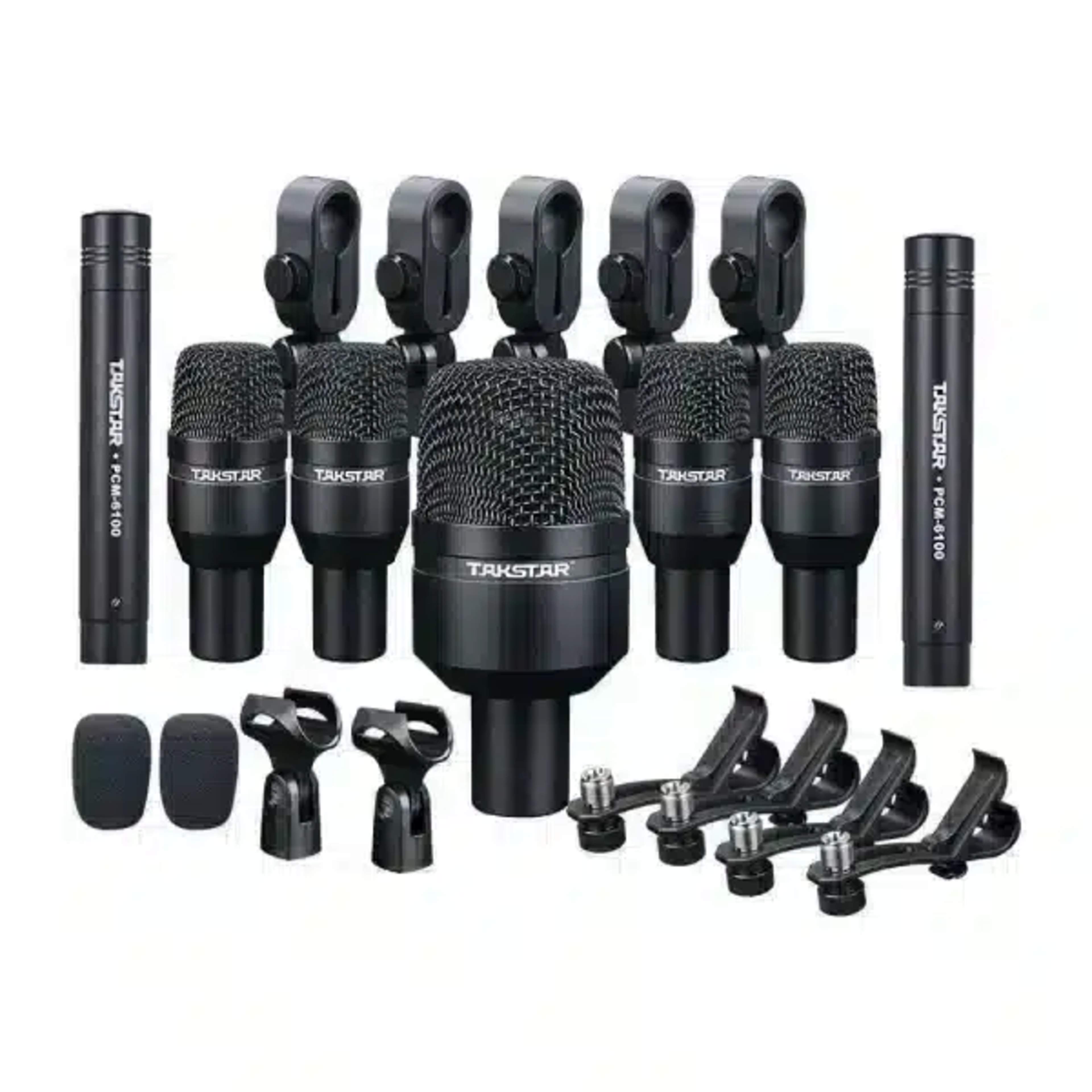 Takstar D7 Professional 7-Piece Drum Microphone Set TAKSTAR main view audio equipment Kenya