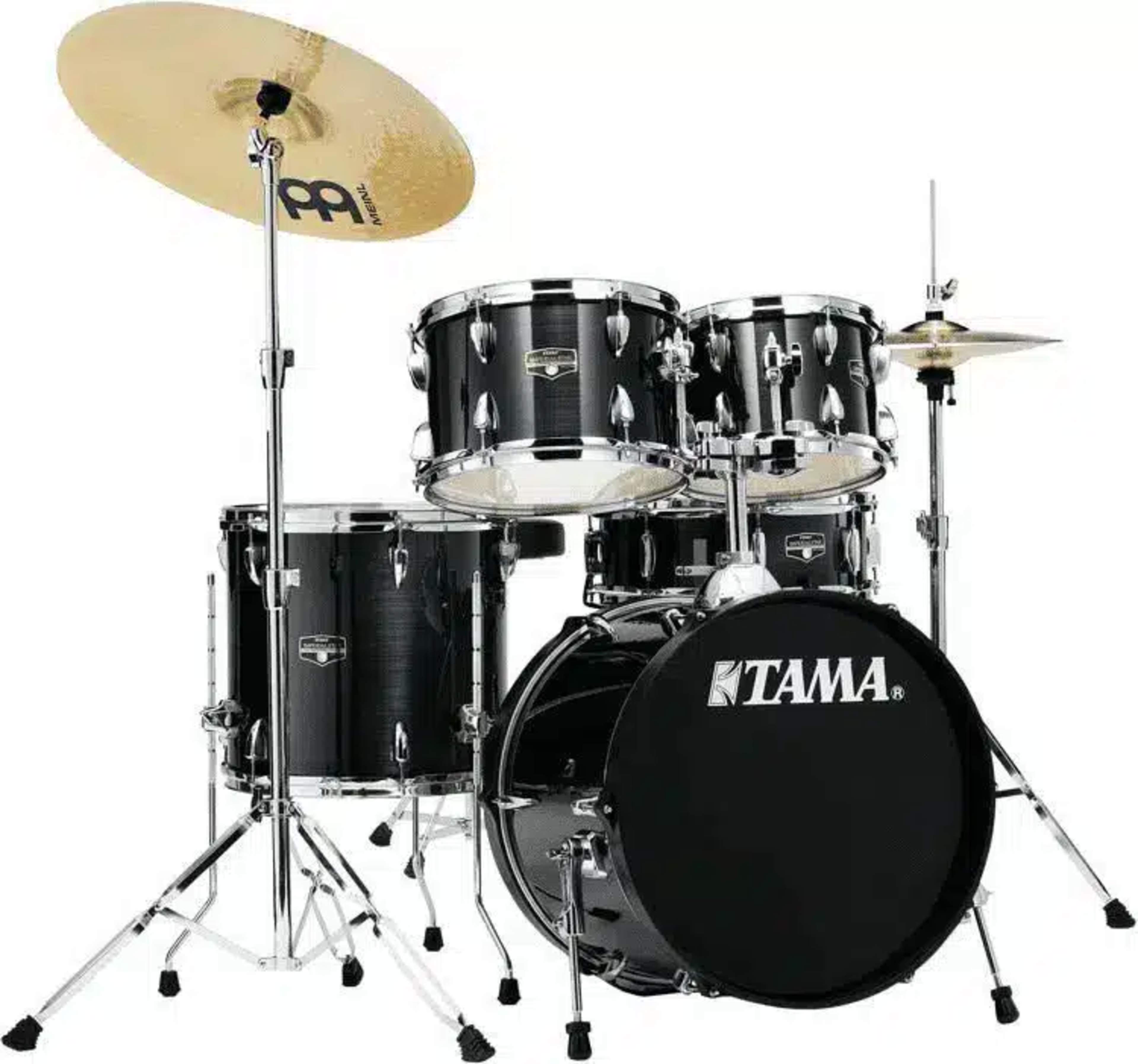 Tama Imperialstar 5-Piece Drum Set Hairline Black Finish TAMA Hairline Black main view audio equipment Kenya