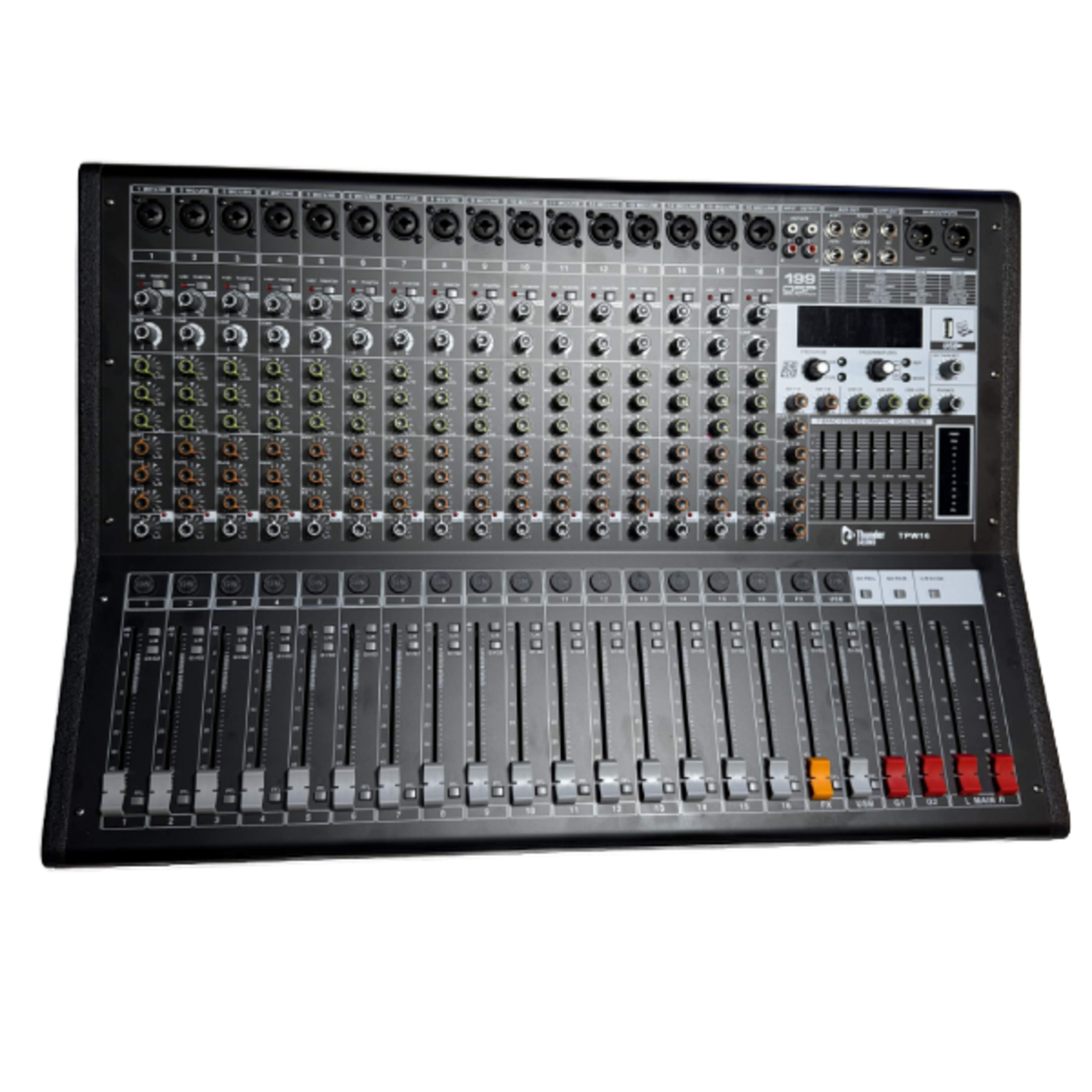 Thunder Sound TPW 16 Professional 16-Channel Powered Mixer with DSP THUNDER SOUND main view audio equipment Kenya