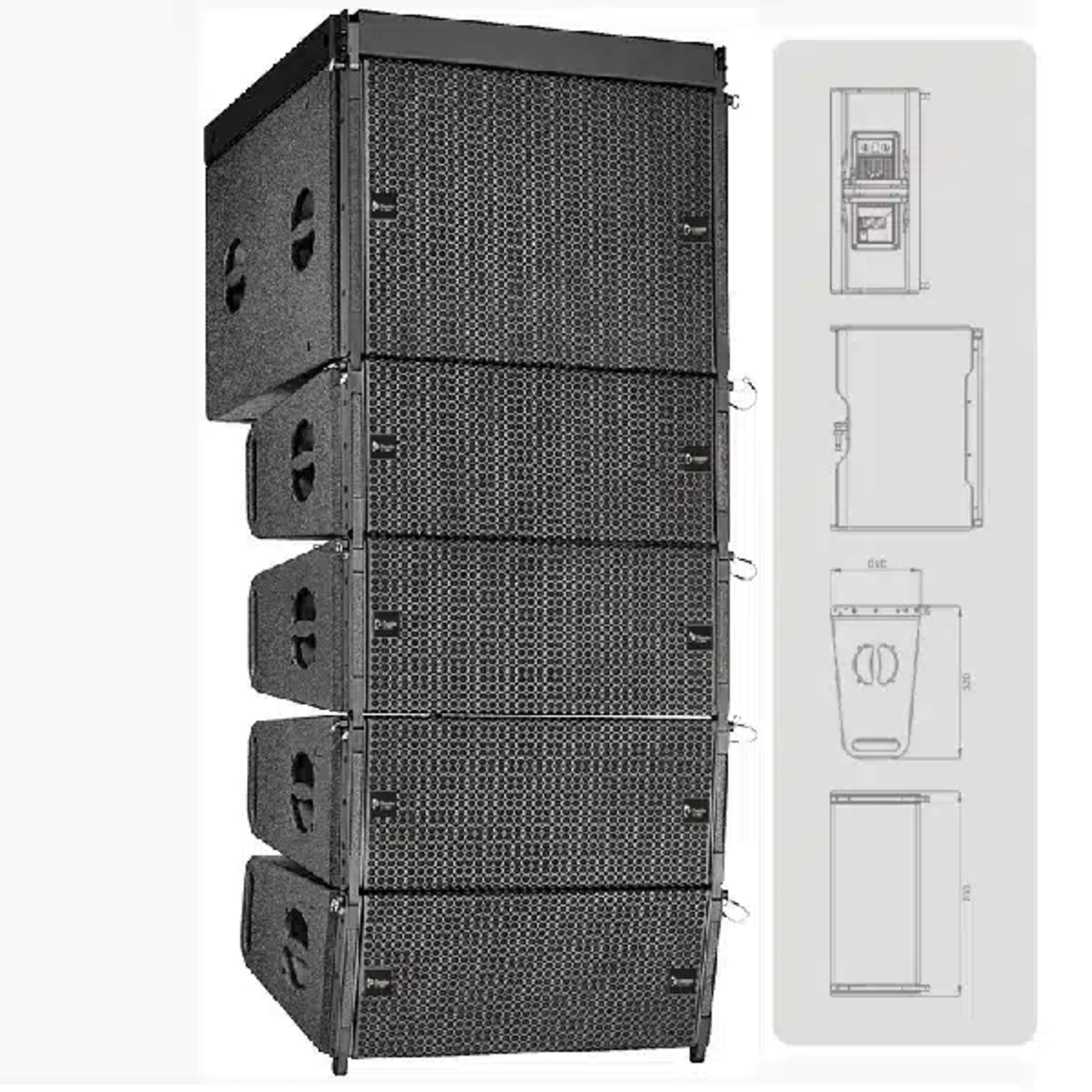 Thunder Sound TS118 Professional 18-Inch Line Array Subwoofer THUNDER SOUND 18-Inch Flown Line Array Subwoofer main view audio equipment Kenya